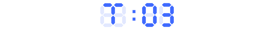 T:03 written in the style of a digital clock